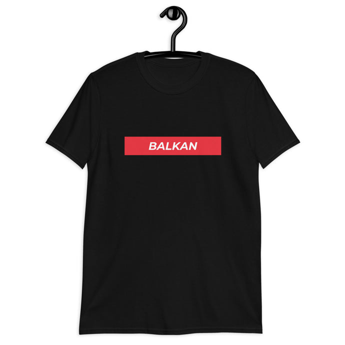 Damen T-Shirt mit Balkan Aufdruck in schwarz | balkan-shirt.com V1